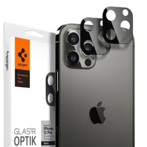 Spigen Optik.Tr 2x zaštitno staklo za kameru na iPhone 12 Pro, crno