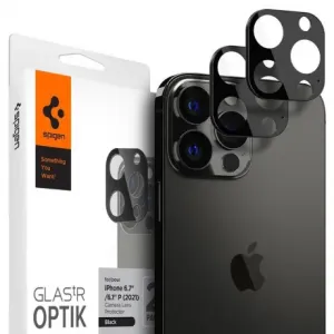 Spigen Optik.Tr 2x zaštitno staklo za kameru za iPhone 13 Pro / 13 Pro Max, crno