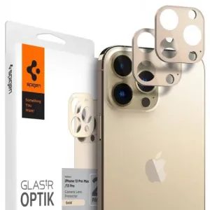 Spigen Optik.Tr 2x zaštitno staklo za kameru za iPhone 13 Pro / 13 Pro Max, zlato #369803