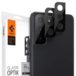 Spigen Optik.Tr 2x zaštitno staklo za kameru Samsung Galaxy S21 FE, crno