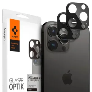 Spigen Optik 2x staklo za kamere iPhone 14 Pro / 14 Pro Max / 15 Pro / 15 Pro Max, crno