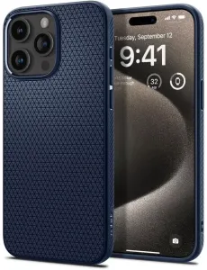 Maska Spigen Liquid Air, navy blue - iPhone 15 Pro Max (ACS06563)