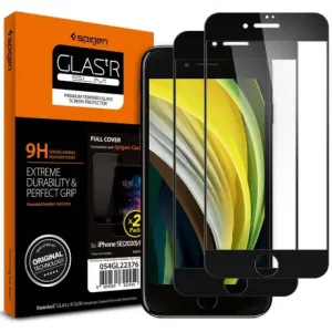 Spigen Full Cover 2-pack zaštitno staklo za iPhone 7/8/SE 2020, crno #369765
