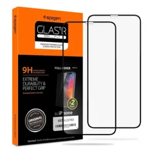 Zaštitno staklo SPIGEN - iPhone 11 Pro Spigen Glas.t R SLIM 2-Pack, Black (057GL23120)
