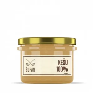 Ořechové máslo, Šufan Kešu 100%, 190 g