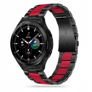 Tech-Protect Stainless remen za Samsung Galaxy Watch 4 / 5 / 5 Pro / 6, black/red