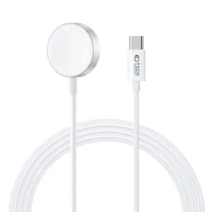 Tech-Protect Ultraboost USB-C magnetni punjač za Apple Watch 1.2m, bijela #373088