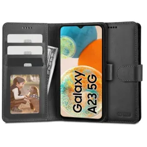 Tech-Protect Wallet preklopna maska za Samsung Galaxy A23 5G, crno