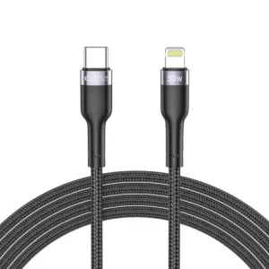 Tech-Protect Ultraboost kabel USB-C / Lightning 3A 30W 2m, crno