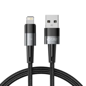 Tech-Protect Ultraboost kabel USB / Lightning 12W 2.4A 1m, siva