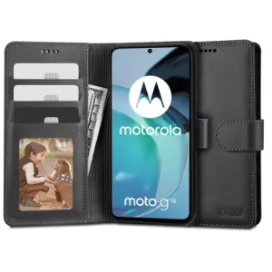 Tech-Protect Wallet preklopna maska za Motorola Moto G72, crno