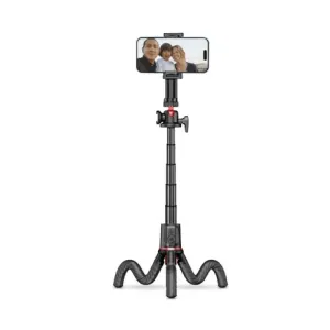 Tech-Protect L07S Flexible bluetooth selfie štap sa stativom, crno