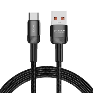 Kabel TECH-PROTECT ULTRABOOST EVO TYPE-C CABLE 100W/5A 200CM BLACK (5906203690725)