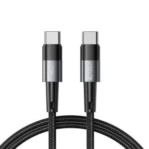 Tech-Protect Ultraboost kabel USB-C / USB-C 60W 3A 1m, siva