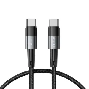 Tech-Protect Ultraboost kabel USB-C / USB-C PD 60W 3A 0.5m, crno