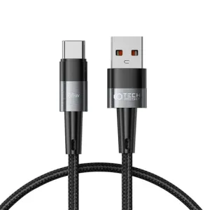 Tech-Protect Ultraboost kabel USB / USB-C PD 66W 6A 0.5m, crno
