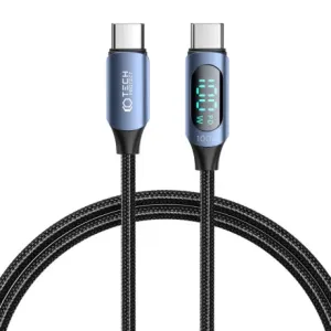 Tech-Protect Ultraboost LED kabel USB-C / USB-C PD 100W 5A 1m, plava