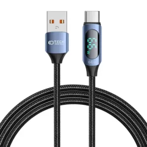 Tech-Protect Ultraboost LED kabel USB / USB-C 66W 6A 2m, plava
