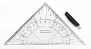 Profesionalno trokutno ravnalo LENIAR 45° / 25 cm #202930