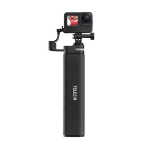 Telesin Power Grip Selfie stick s power bankom 10000mAh, crno