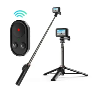 Telesin Vlog selfie štap za sportske kamere + BT daljinski upravljač, crno