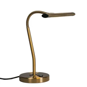 Art Deco stolna svjetiljka brončana sa LED - Tableau