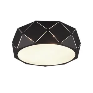 Dizajn stropna svjetiljka crna 40 cm - Kris