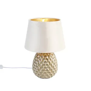Klasična stolna lampa bež 35 cm - Betty