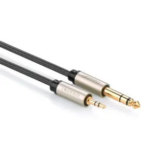 Ugreen audio kabel TRS 3.5mm jack / 6.35mm jack 1m, siva #373750