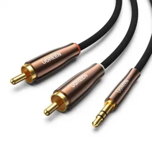 Ugreen AV170 audio kabel 3.5 mm jack / 2x RCA 3m, crno #373832