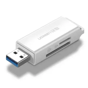 Ugreen CM104 USB čitač kartica SD / microSD, bijela #373615