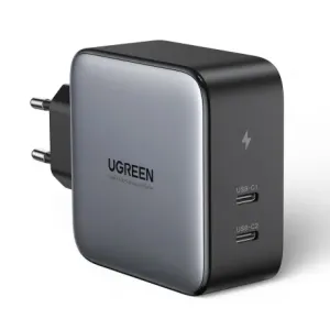 Ugreen Travel Wall punjač 2x USB-C PD 100W, siva #373641
