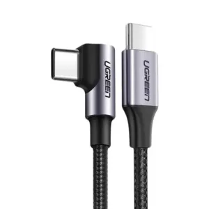 Ugreen Angled kabel USB-C / USB-C PD 60W 2A 1m, crno #373626