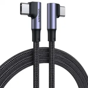 Ugreen Elbow kabel USB-C / USB-C QC PD 100W 5A 1m, crno #373725