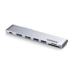 Ugreen CM356 USB-C HUB adapter za MacBook Air / Pro 100W, siva #373798