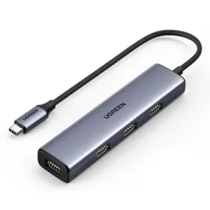 Ugreen CM473 HUB adapter USB-C / 4x USB 3.2, srebro #373545