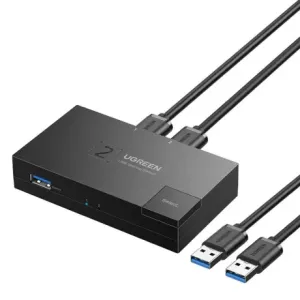 Ugreen CM618 Switch Box 3x USB 3.0, crno