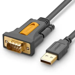 Ugreen CR104 kabel USB / DB9 RS-232 1.5m, siva #373758