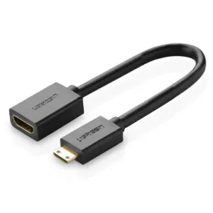 Ugreen 20137 adapter Mini HDMI - HDMI, M/F, crno
