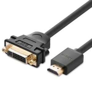 Ugreen adapter DVI 24+5 pin - HDMI F/M 22cm, crno #373513
