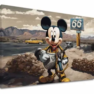 Slika na platnu - Gitarist Mickey Mouse | different dimensions