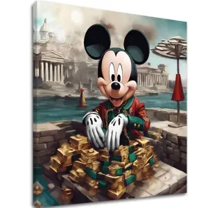 Slika na platnu - Mickey Mouse u Luxusu | different dimensions