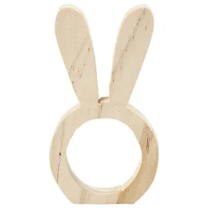 Drveni prstenovi za salvete - zečići (Uskršnje dekoracije)