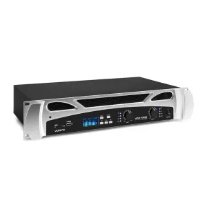 Vonyx VPA1000, PA-pojačalo, 2 x 500 watta, BT-funkcija, audio player, LED, USB, SD
