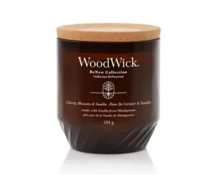 Aromatická svíčka ReNew, WoodWick Cherry Blossom & Vanilla, hoření až 55 hod