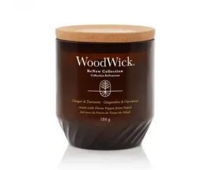 Aromatická svíčka ReNew, WoodWick Ginger & Turmeric, hoření až 55 hod