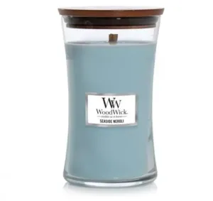 Aromatická svíčka váza, WoodWick Seaside Neroli, hoření až 120 hod