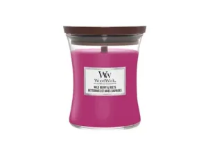 Aromatická svíčka váza, WoodWick Wild Berry & Beets, hoření až 65 hod