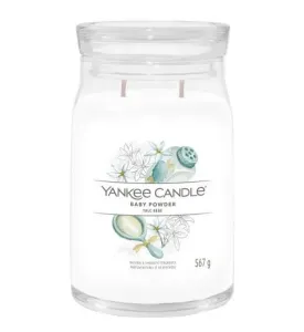 Aromatická svíčka, Yankee Candle Signature Baby Powder, hoření až 90 hod