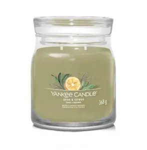 Aromatická svíčka, Yankee Candle Signature Sage & Citrus, hoření až 50 hod